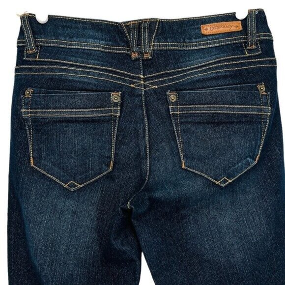 Democracy Women's Justice Blue Jeggings Jeans Size 6 Mid Rise Stretch Skinny - Picture 4 of 10